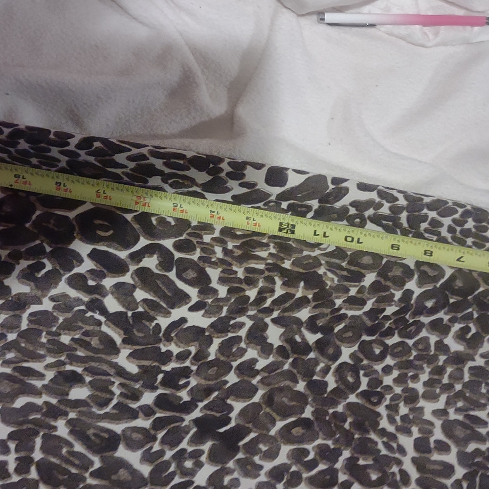 Loft plus size 16‎ leopard print mini skirt slit up the bottom - Picture 3 of 7